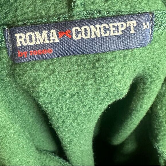 Green lace up front love print hooded sweatshirt size small - Picture 6 of 7